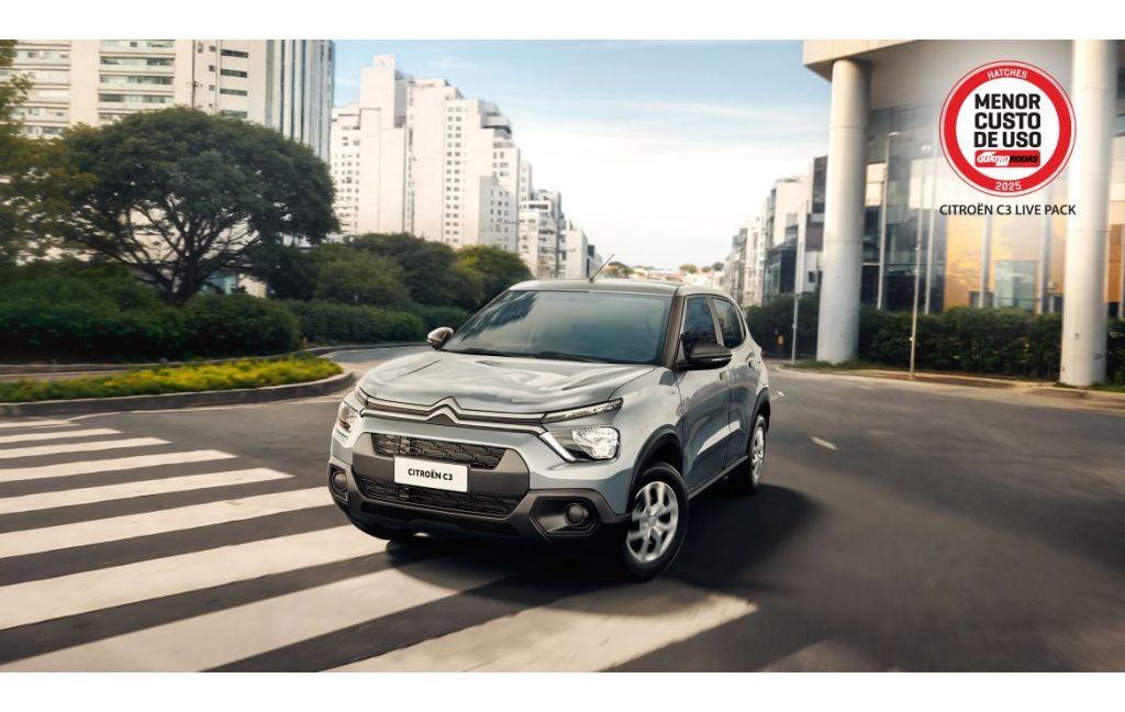 Citroën C3 é eleito o hatch com menor custo de uso pela Quatro Rodas