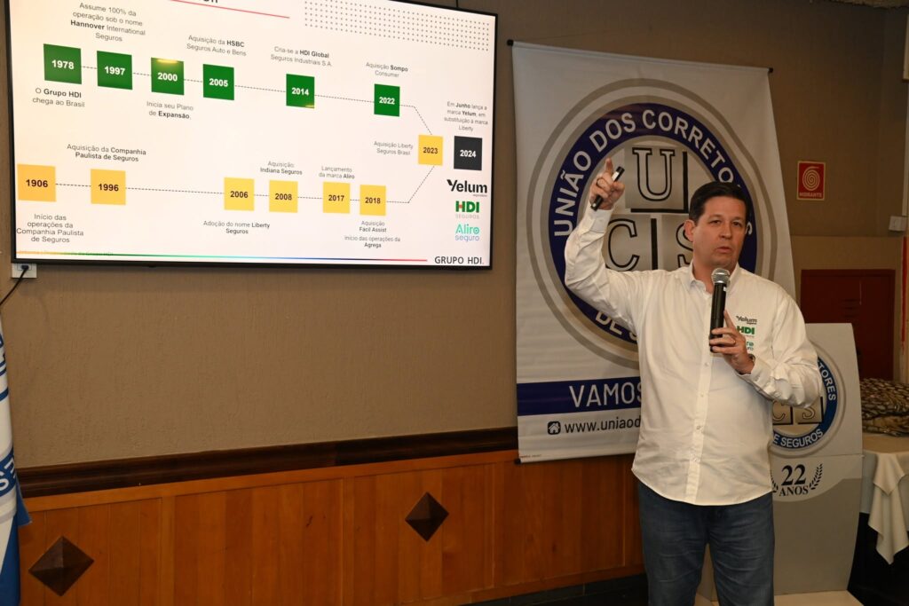 Paul Canarin, diretor do Grupo HDI, apresentou aos corretores a evolução da companhia, seu portfólio de produtos e estratégias para ampliar negócios (Foto: Divulgação)